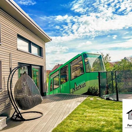 Vila Exklusives Holzhaus Mit Bergbahn - Baden-Baden Im Schwarzwald Exteriér fotografie